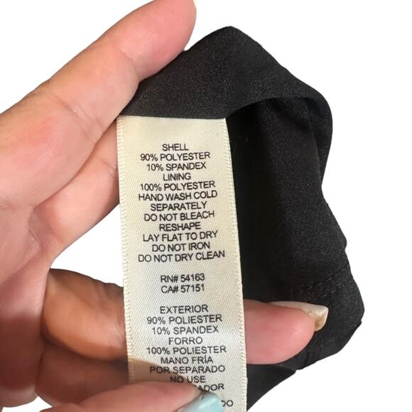 Eliza J Black Floral Lattice Sleeveless Formal Sheath Dress Women Sz 10 - Picture 12 of 12